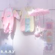 画像6: 〔80サイズ / 1-1才半〕Pink Bear All-in-one (6)