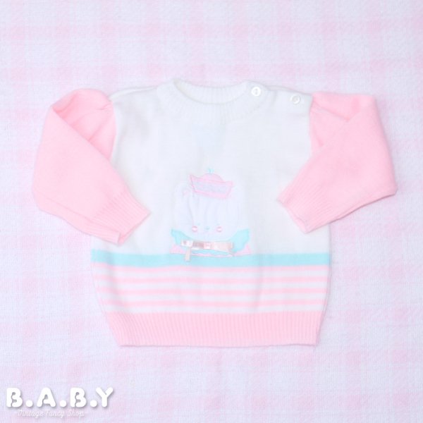 画像1: 〔70サイズ / 6-12ヶ月〕Sailor Bear Sweater (1)