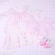 画像6: Satin Pink Raffle Lace Apron Dress (6)