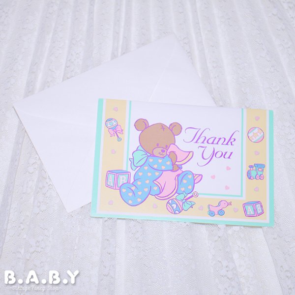 画像1: Thank You Card / Hug Baby Bear (1)