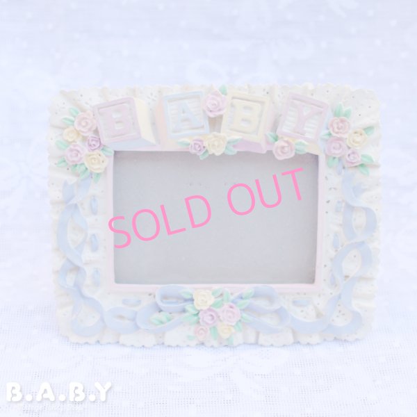 画像1: Romantic Baby Photo Frame / Blue (1)