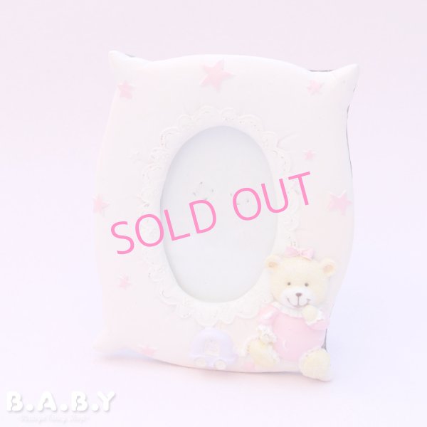 画像1: Baby Girl Bear Star Photo Frame (1)