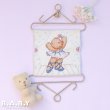 画像1: Cross Stitch Ballerina Bear Walldeco (1)