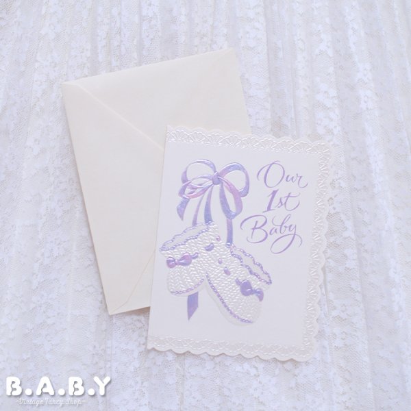 画像1: Baby Shower Card / Our 1st Baby (1)