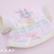 画像6: Doll Size Pastel Easter Egg Sweater (6)