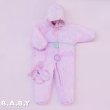 画像1: 〔90サイズ / 1才半-2才〕Ribbon Party Snowsuit (1)