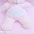 画像3: Pink Knit Romper Rattle Bear (3)