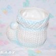 画像2: Baby Blue Knit Bootle Planter (2)