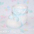 画像1: Baby Blue Knit Bootle Planter (1)