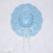 画像1: Victorian Blue Lace Hat Wall Decor (1)