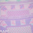 画像3: Pink Purple Rocking Horse Afghan Blanket (3)