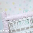 画像5: Pink × White Wicker Wall Shelf &Hanger (5)