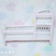 画像4: Pink × White Wicker Wall Shelf &Hanger (4)