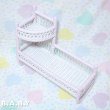 画像3: Pink × White Wicker Wall Shelf &Hanger (3)