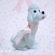 画像10: Pink Ribbon × Blue Poodle Figurine (10)