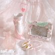 画像7: Pink Frocked Glass Bow Bottle (7)