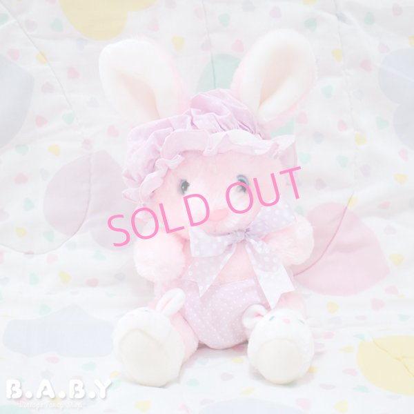 画像1: Bonnet & Diaper Dot Baby Bunny (1)