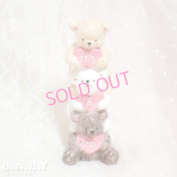 画像1: IT'S A GIRL Sister Bear Vase (1)