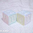 画像2: Pastel ABC Block  Bookends (2)