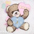 画像1: NeedlePoint Wall Clock / Cookie Baby Bear (1)