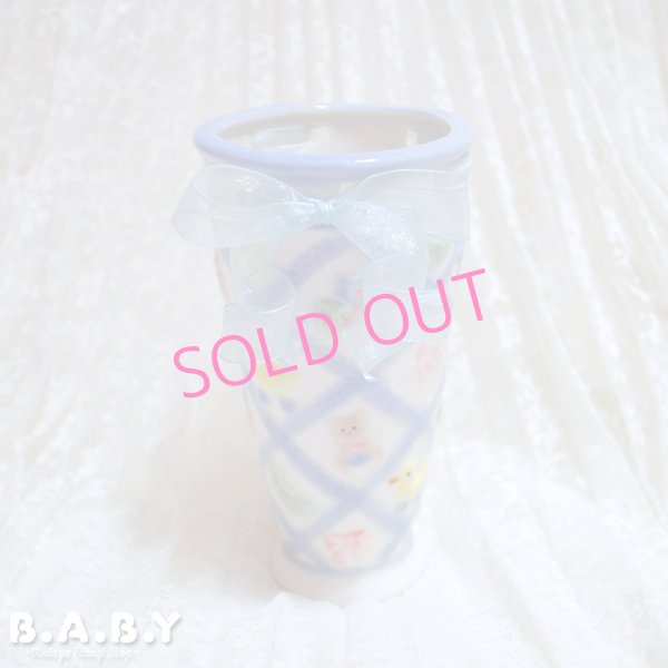 画像1: Baby Parade Blue Ceramic Vase (1)