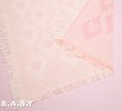 画像3: Heart Knitting Pink Lag Blanket (3)