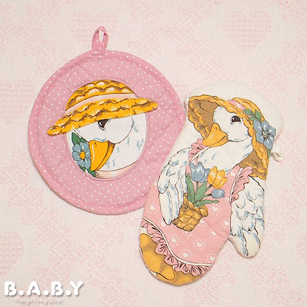 画像1: Country Duck Oven Mitt & Pot Holder (1)