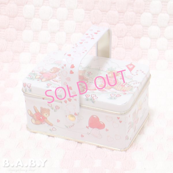 画像1: Picnic Bear Tin Basket Box (1)