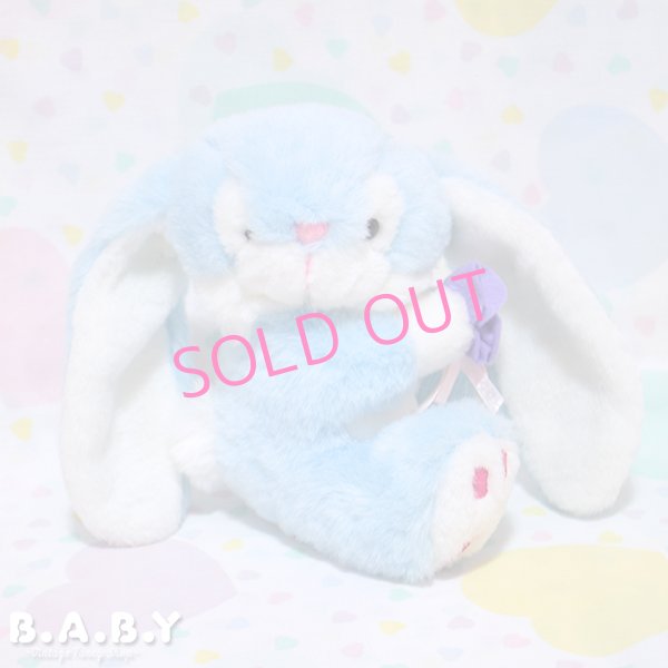 画像1: Propeller Ear Blue Flower Bunny (1)