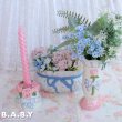 画像5: Rose & Blue Ribbon Candle Holder (5)