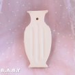 画像2: Bisque Rose & Ribbon Wall Vase Pocket (2)