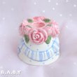 画像2: Rose & Blue Ribbon Candle Holder (2)