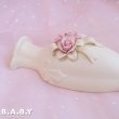 画像4: Bisque Rose & Ribbon Wall Vase Pocket (4)