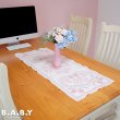 画像7: Pink Ribbon Lace Table Runner (7)