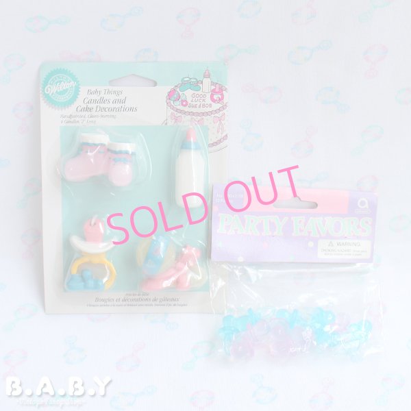 画像1: Baby Shower Set【A】 / Baby Pacifier & Candle (1)