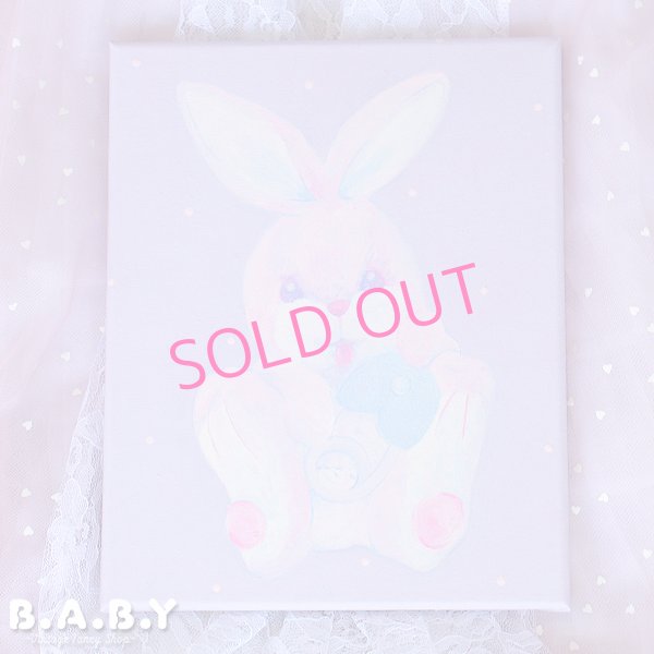 画像1: B.A.B.Y Cuddle Friends / Purple BabyPin Bunny (1)