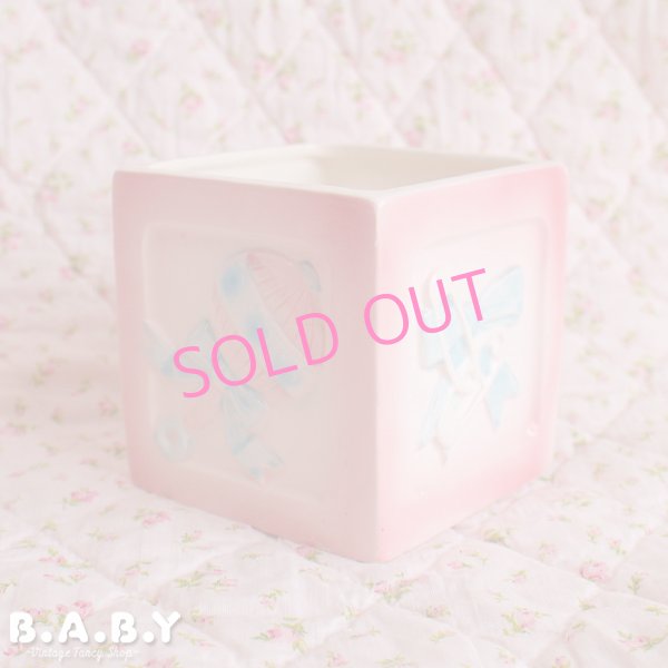 画像1: Baby Rattle & Pin Square Planter (1)