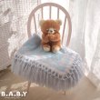 画像9: Pink Blue Angel Afghan Blanket (9)