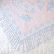 画像1: Pink Blue Angel Afghan Blanket (1)