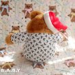 画像5: Christmas  Romper & Slipper Caramel Bear (5)