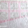 画像1: Gingham Check Animal Quilt Blanket (1)