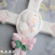 画像2: Romantic Baby Ceramic Cross Ornament (2)