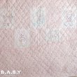 画像1: Baby Parade Pink Rose Quilt Blanket (1)