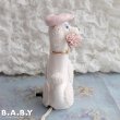 画像6: Lady Poodle Ceramic Light / Flat Cap & Bouquet (6)