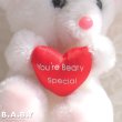 画像3: Russ “You're Beary Special” White Mini Bear  (3)