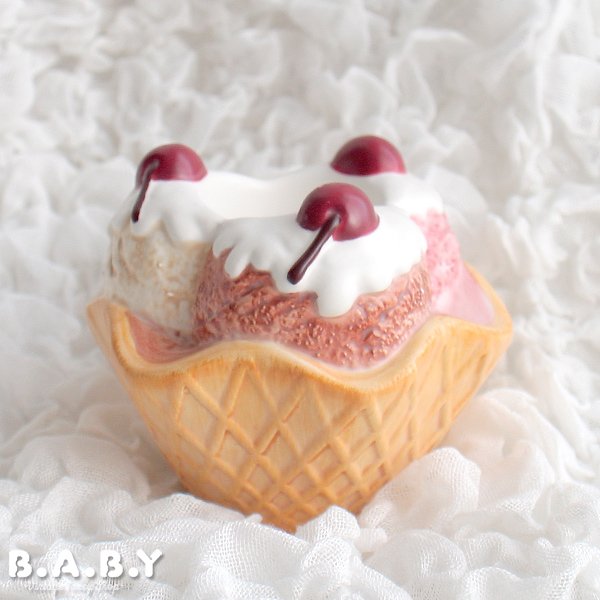 画像1: Sundae Bowl Candle Stand (1)