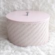 画像1: Wicker Stripe Sewing Box (1)