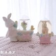 画像8: Pastel Easter Bunny Snow Globe (8)