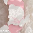 画像3: Wooden Heart & Bunny Pink Wreath (3)