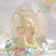 画像3: Easter Bunny Basket Snow Globe (3)